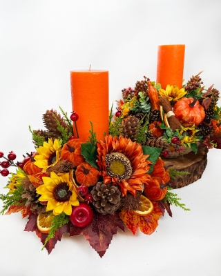Artificial Autumn Table Arrangements