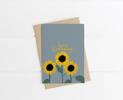 Birthday Card   Sunflower