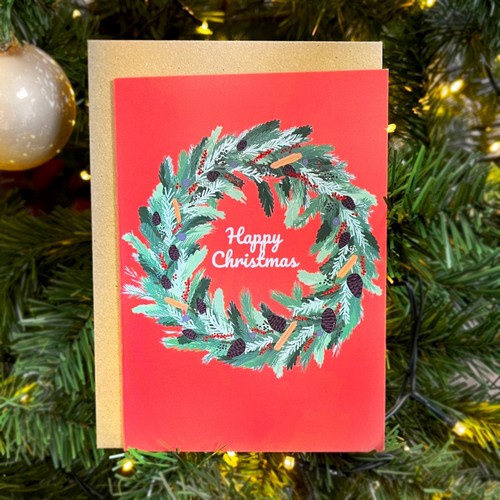 Happy Christmas Wreath