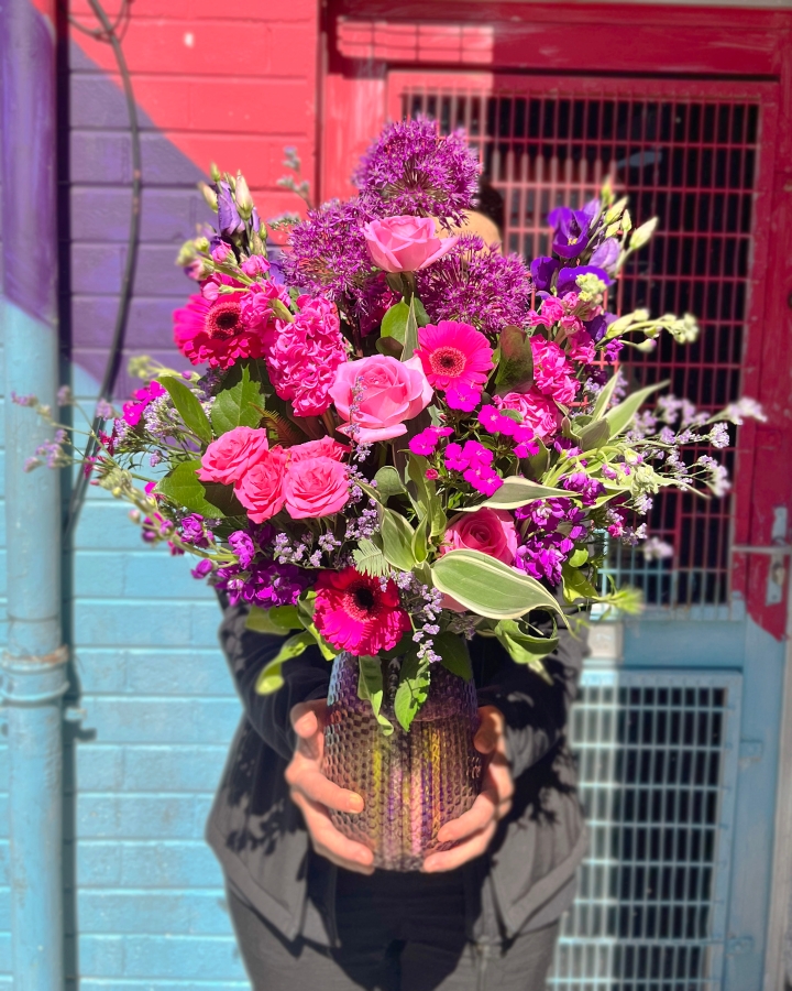Vibrant Purple Vase