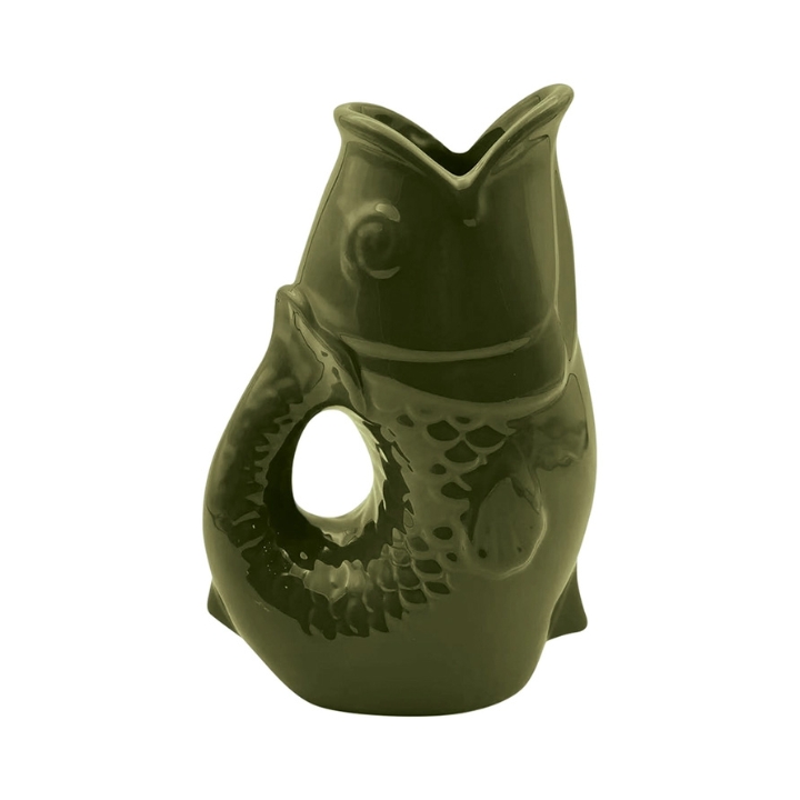 Green Fish Vase