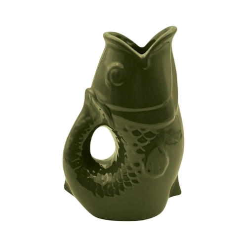 Green Fish Vase