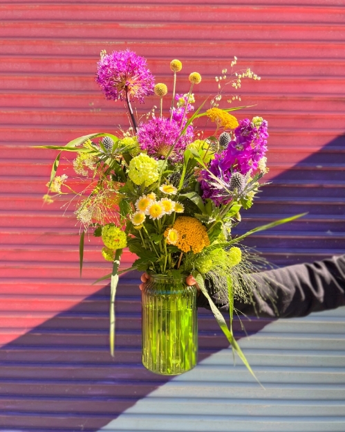 Green Garden Vase