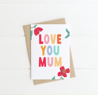 Love you mum card